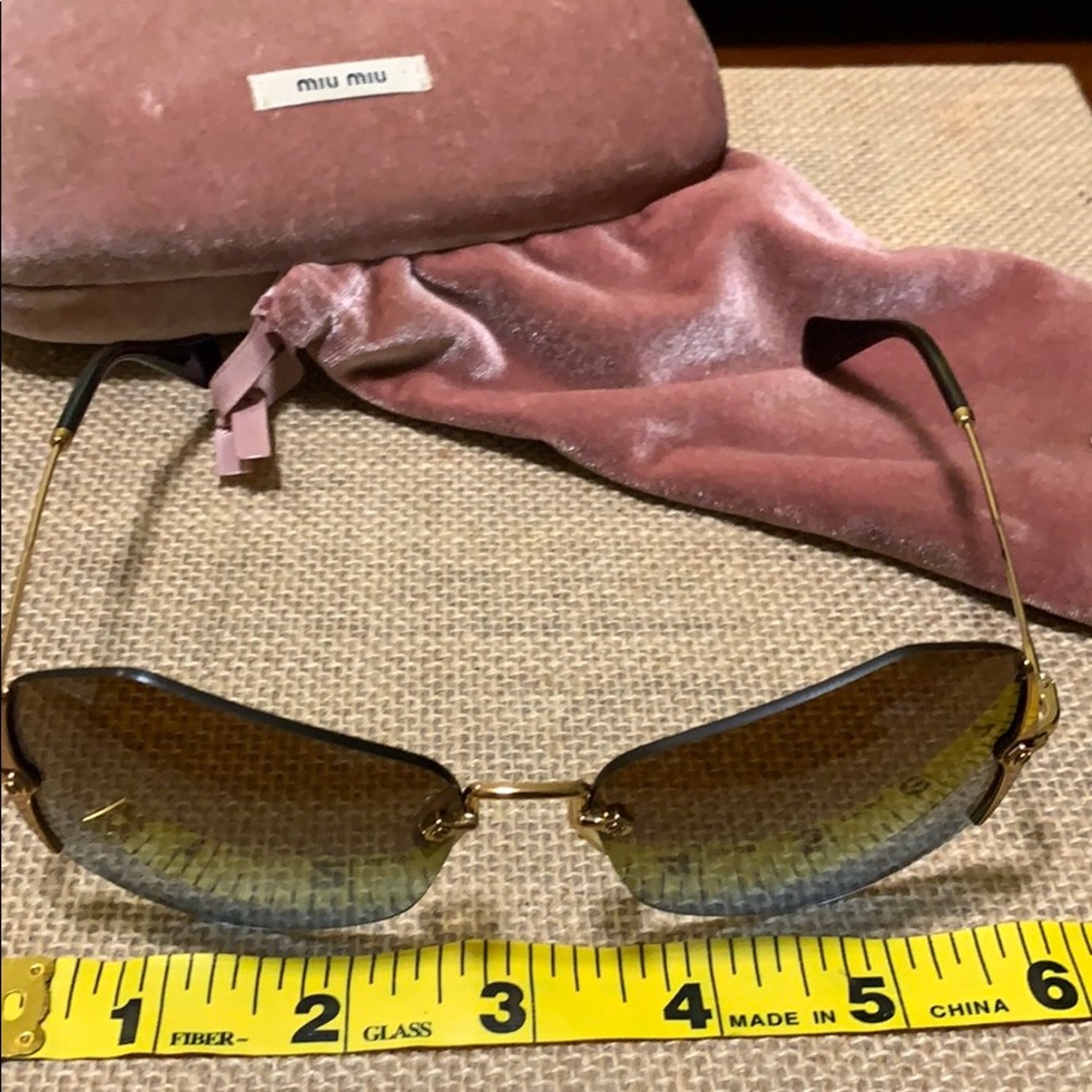 MIU MIU Frameless Super Lightweight Sunglasses - Picture 9 of 10